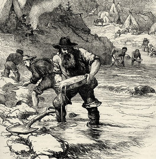 Sketch of the gold rush